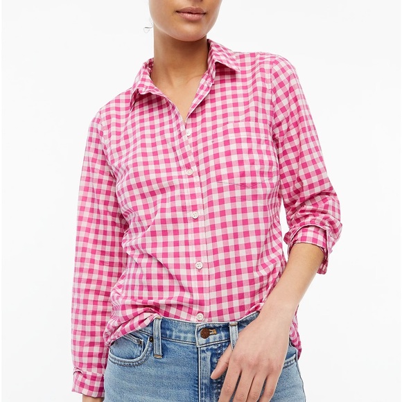 NWT Gingham Lightweight Cotton Shirt